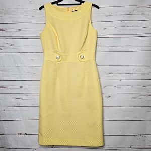 Chelsea Rose Mod Swiss Dot Sleeveless Sheath Dress